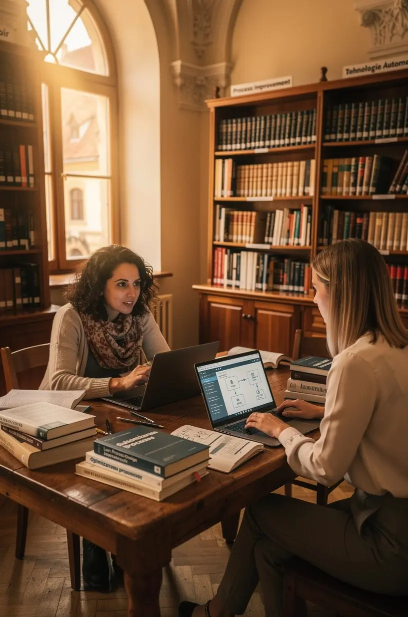 Grafic comparativ al eficienței înainte și după implementarea soluțiilor de automatizare